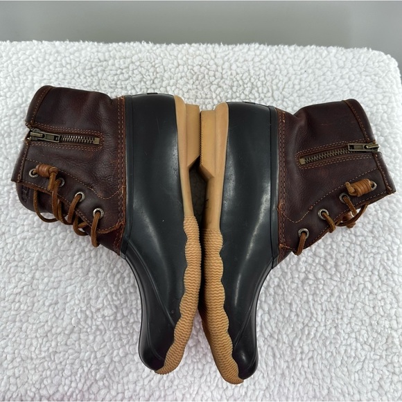Sperry Brown Salt Water Duck Rain Boots - Picture 2 of 6